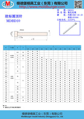 MDB-Z40 round Thimble Insert Needle Double Section Ejector Sleeve Double Section Push Tube Thimble