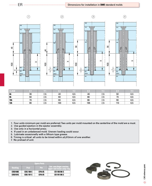 LXM-ER American Standard Reset Mechanism Forced Reset Ejector Plate Ea ...